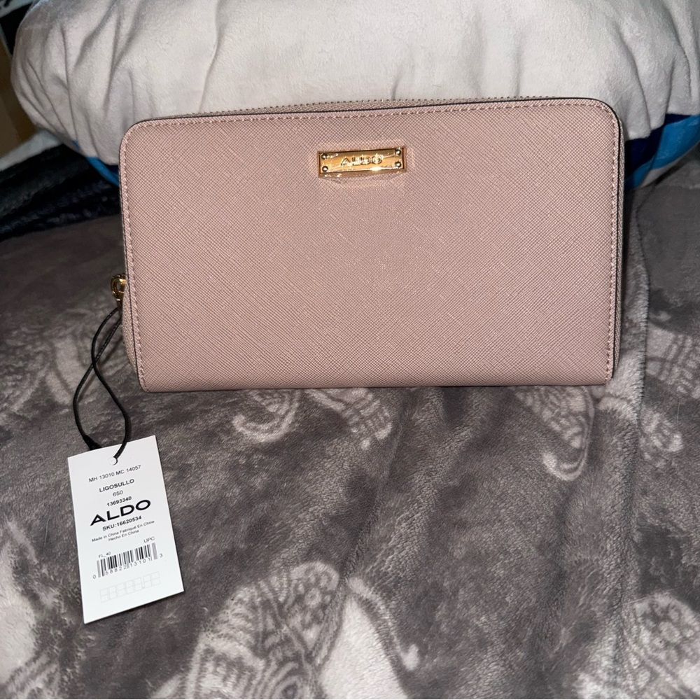Aldo Creamy Peach Women's Wallet - Picture 2 of 13